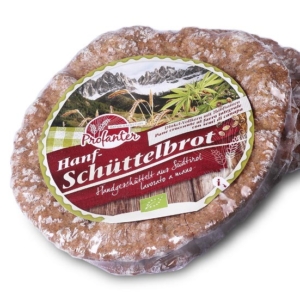 Dinkel-Vollkorn Schüttelbrot mit Hanf