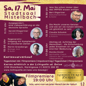 WAS UNS BEWEGT- All inklusive/ Tagesticket inkl. Filmpermiere